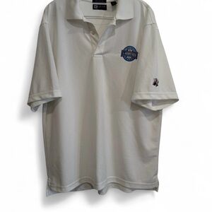 Walt Disney 1/2 Marathon 2006 Polo Shirt Men's White Size M- VTG- embroidered